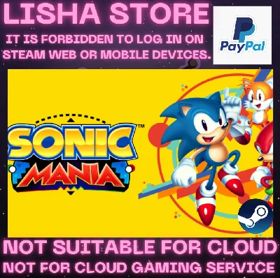 Sonic Mania Steam Offline PAYPAL