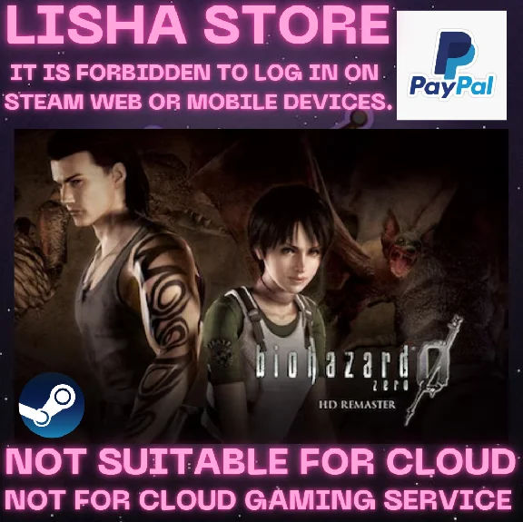 Resident Evil 0 /Biohazard 0 HD Remaster Steam PAYPAL