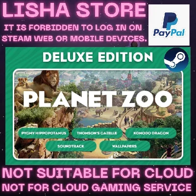 Planet Zoo Deluxe Edition Steam Offline Paypal