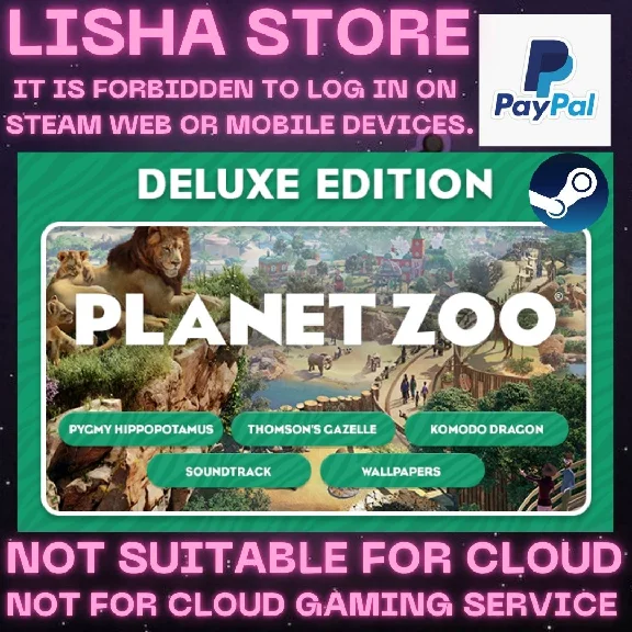 Planet Zoo Deluxe Edition Steam Offline Paypal