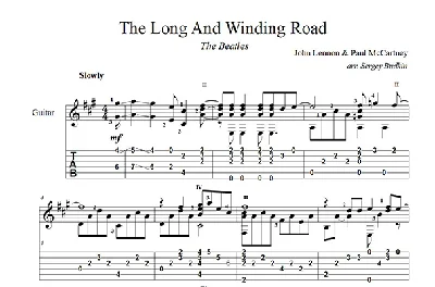 The Long And Winding Road (The Beatles) guitar notes