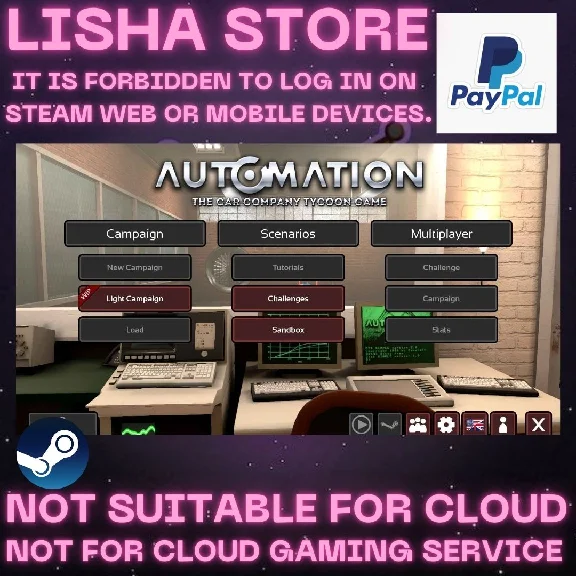 Automation - The Car Company Tycoon Game Paypal