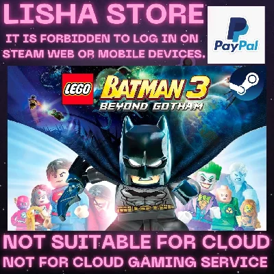 LEGO Batman 3 Beyond Gotham Steam Offline Paypal