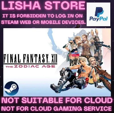FINAL FANTASY XII THE ZODIAC AGE Steam Offline PAYPAL