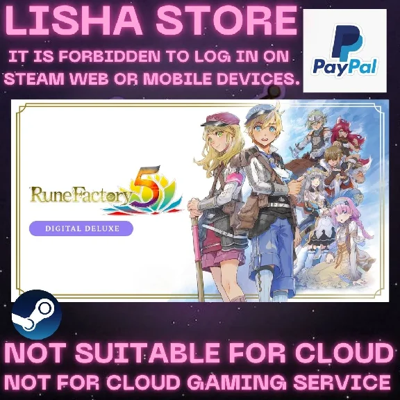 Rune Factory 5 Deluxe Edition Steam Offline Paypal