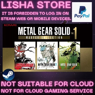 METAL GEAR SOLID MASTER COLLECTION VOL 1 STEAM PAYPAL