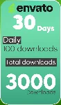 Account Envato Elements 7-365 days  downloader panel