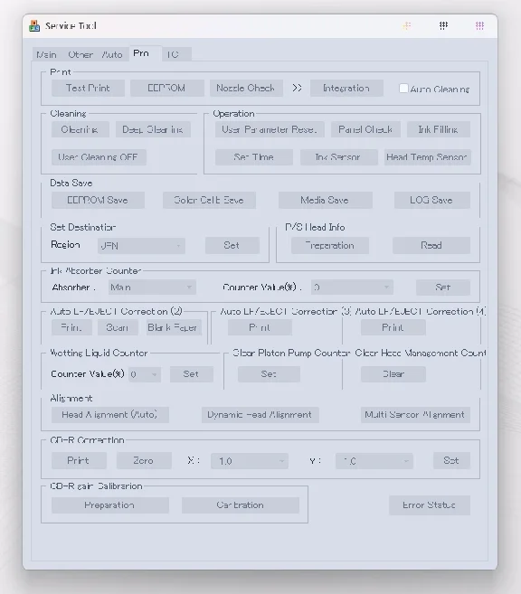 Canon Service Tool V.6310