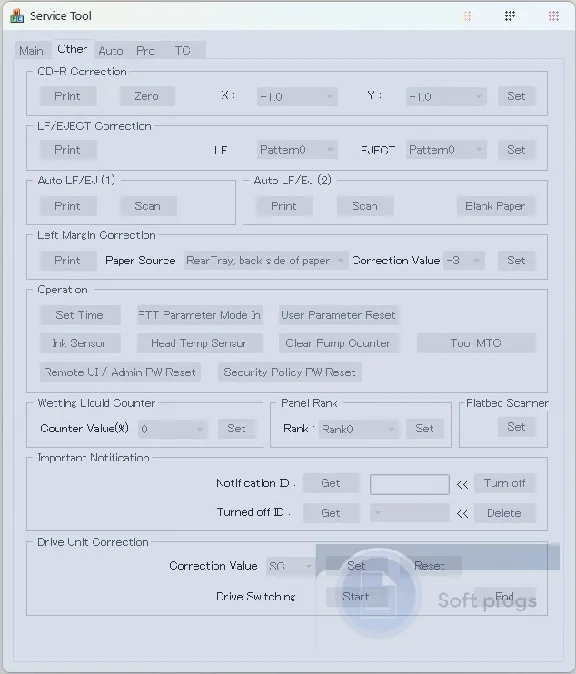 Canon Service Tool V.6210
