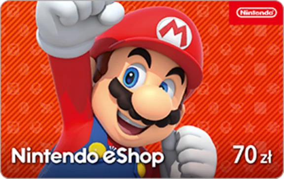 Nintendo eShop Польша 70 PLN - 500 PLN