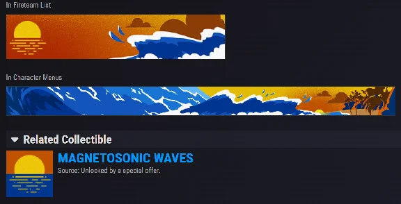 Destiny 2 emblem - MAGNETOSONIC WAVES