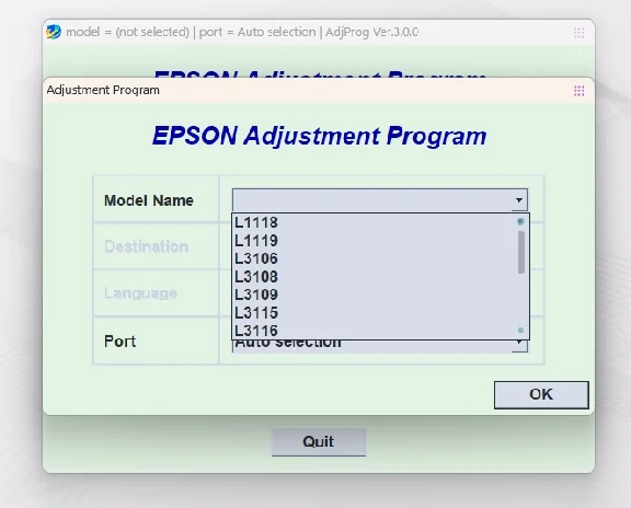 AdjProg Reset- L111*-L310*-L311*-L315*-L5198