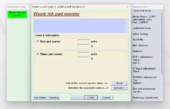 AdjProg Reset- L111*-L310*-L311*-L315*-L5198