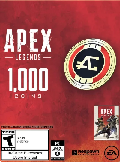 Key Apex Legends 1000 COINS (EA App) PC 🔴No fee/Global