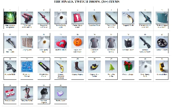 🔥 THE FINALS ✦ TWITCH DROPS ✦ 34+ SKINS / ITEMS + 🎁