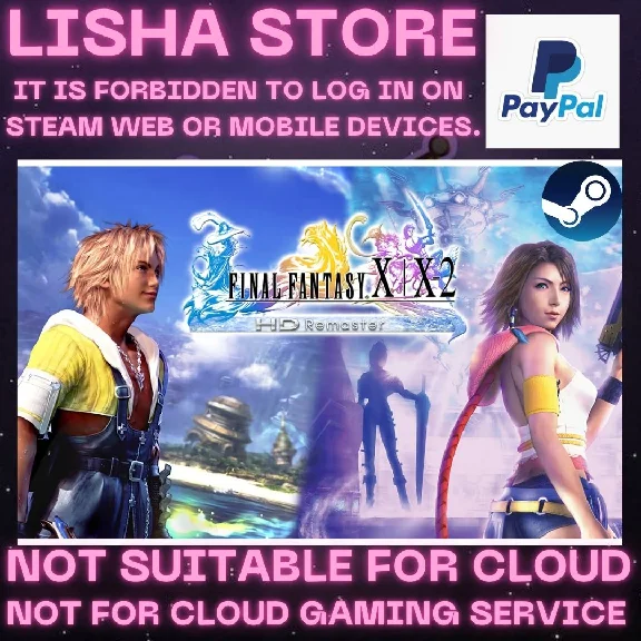 FINAL FANTASY X/X-2 HD Remaster Steam Offline Paypal
