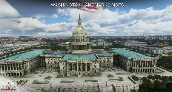 🏢 Washington DC Landmarks & Scenery Pack | MSFS