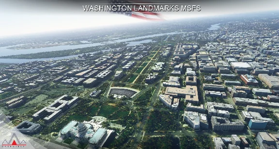 🏢 Washington DC Landmarks & Scenery Pack | MSFS