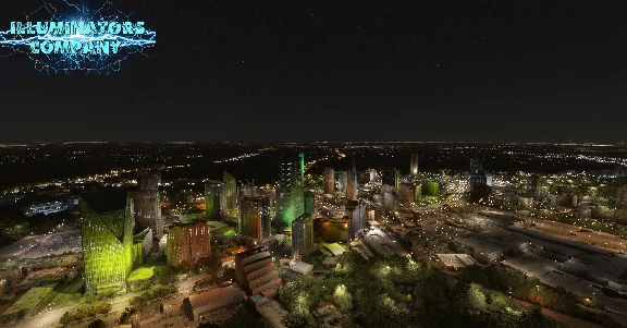 🌦️ Atlanta Night Light Enhanced | MSFS