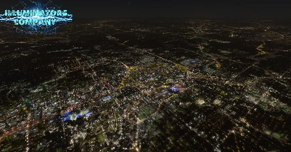 🌦️ Atlanta Night Light Enhanced | MSFS