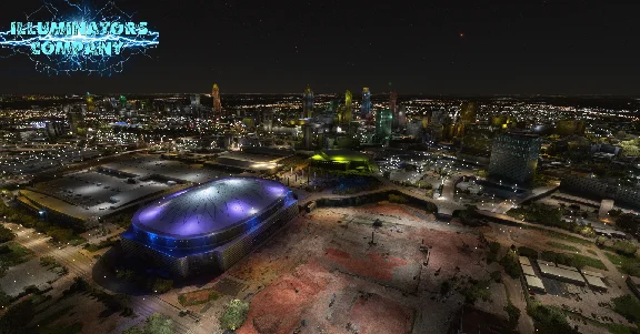 🌦️ Atlanta Night Light Enhanced | MSFS