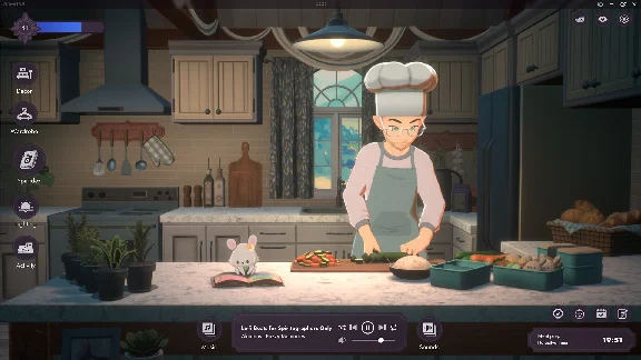 ⭐️ Spirit City Lofi Sessions Cozy Kitchen DLC STEAM GIF