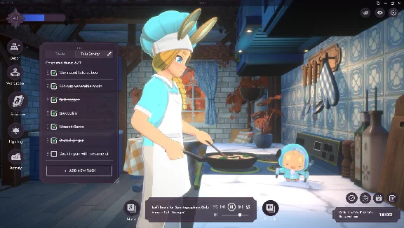 ⭐️ Spirit City Lofi Sessions Cozy Kitchen DLC STEAM GIF