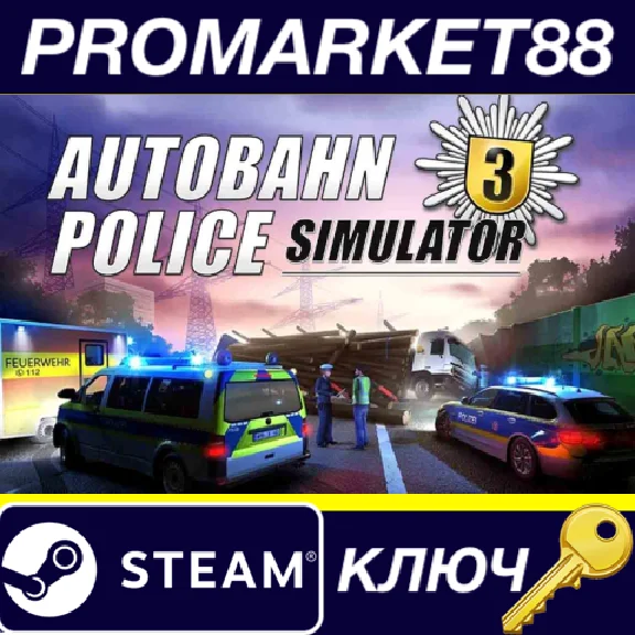 ⭐ Autobahn Police Simulator 3 EU PC Steam Key 🔑EUROPE