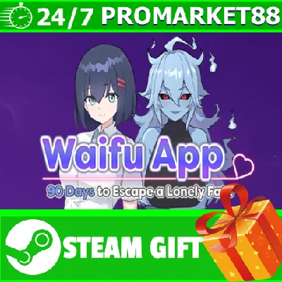 ⭐️ Waifu App 90 Days to Escape a Lonely Fate STEAM GIFT