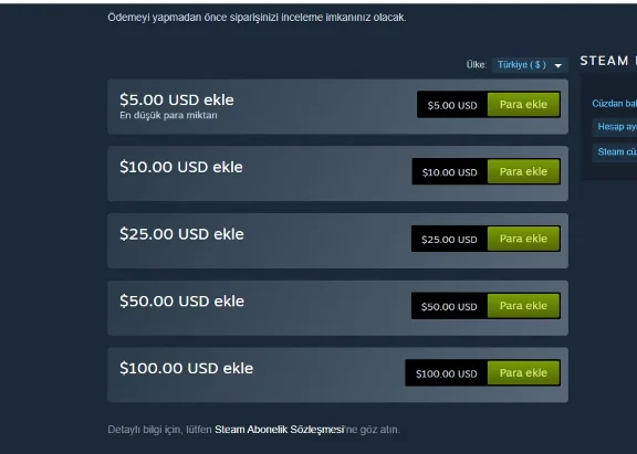 💎STEAM WALLET TOP-UP TURKEY (USD)✅(FAST) 💎