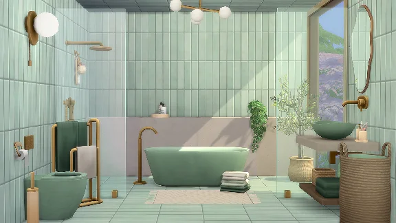 ⭐️ВСЕ СТРАНЫ+РОССИЯ⭐️ The Sims™ 4 Sleek Bathroom Kit