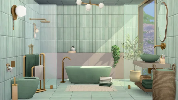 The Sims™ 4 Sleek Bathroom Kit steam dlc