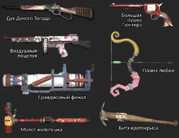 Unique named weapons Fallout 76