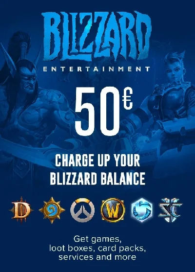 🔵 Blizzard Card 50 EURO (EUR)€ EUROPA (Battle.net) 🔑
