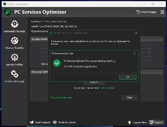 ⚙️ PC Services Optimizer PRO 🔑 Лицензионный ключ 1 год