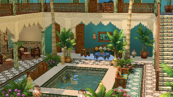 ⭐ The Sims 4 - Courtyard Oasis Kit DLC PC EA App Key