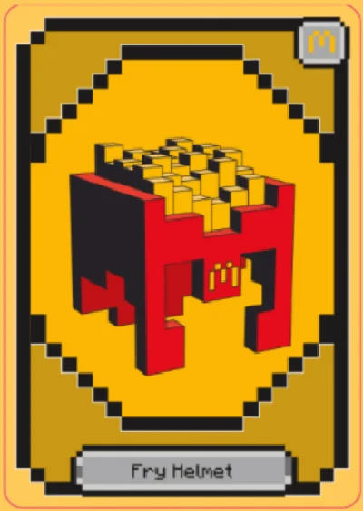 🔑Minecraft  Bedrock Edition 🎁- Fry Helmet Skin KEY⭐️