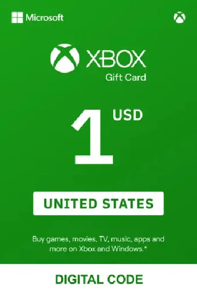 🎁 Xbox Recharge Card 1$ (USD) USA 👑