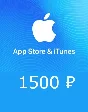 App Store iTunes gift card 1500 RUR for RUS iTune  ₽
