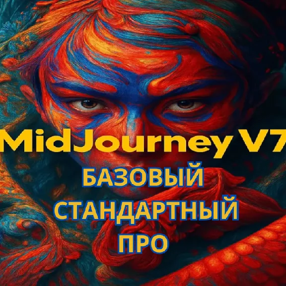 ПОДПИСКА MIDJOURNEY V7 БАЗОВАЯ/СТАНДАРТНАЯ/ПРО