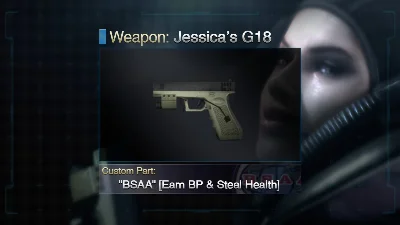 Resident Evil: Revelations: Jessica´s G18 + Custom Part