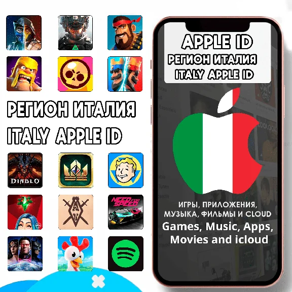 ⚡ ITALY ITALIAN APPLE ID PERSONAL iPhone AppStore IT