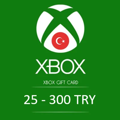 XBOX LIVE GIFT CARD 25-50-100-300 TRY ✅(TURKEY) KEY🔑
