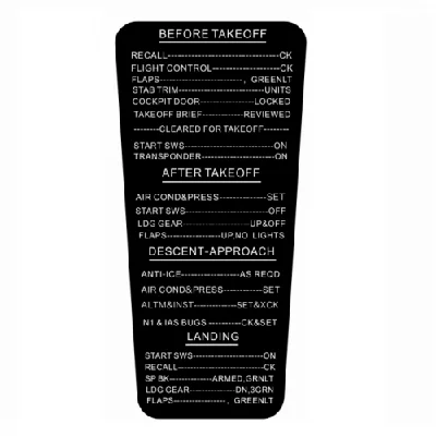 ✈️ Boeing 737/747/777 YOKE Checklist V2 by Cockpit p...