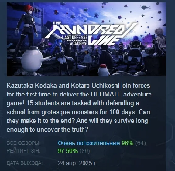 The Hundred Line -Last Defense Academy- 💎 STEAM RUSSIA