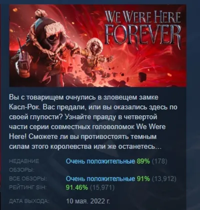 We Were Here Forever АВТОДОСТАВКА STEAM РОССИЯ