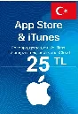 🎁GIFT CARD 🍏  Apple iTunes 🔴 TURKEY🔴25TL [NO FEES]