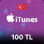 🎁GIFT CARD 🍏  Apple iTunes 🔴 TURKEY🔴100TL [NO FEES]