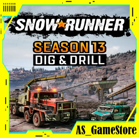 ⚫️ SnowRunner Season 13 Dig & Drill❗ PC Epic Games Tr⚫️