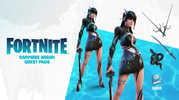 🟡FORTNITE Sapphire Hagiri Quest Pack XBOX/PC/PS KEY🔑